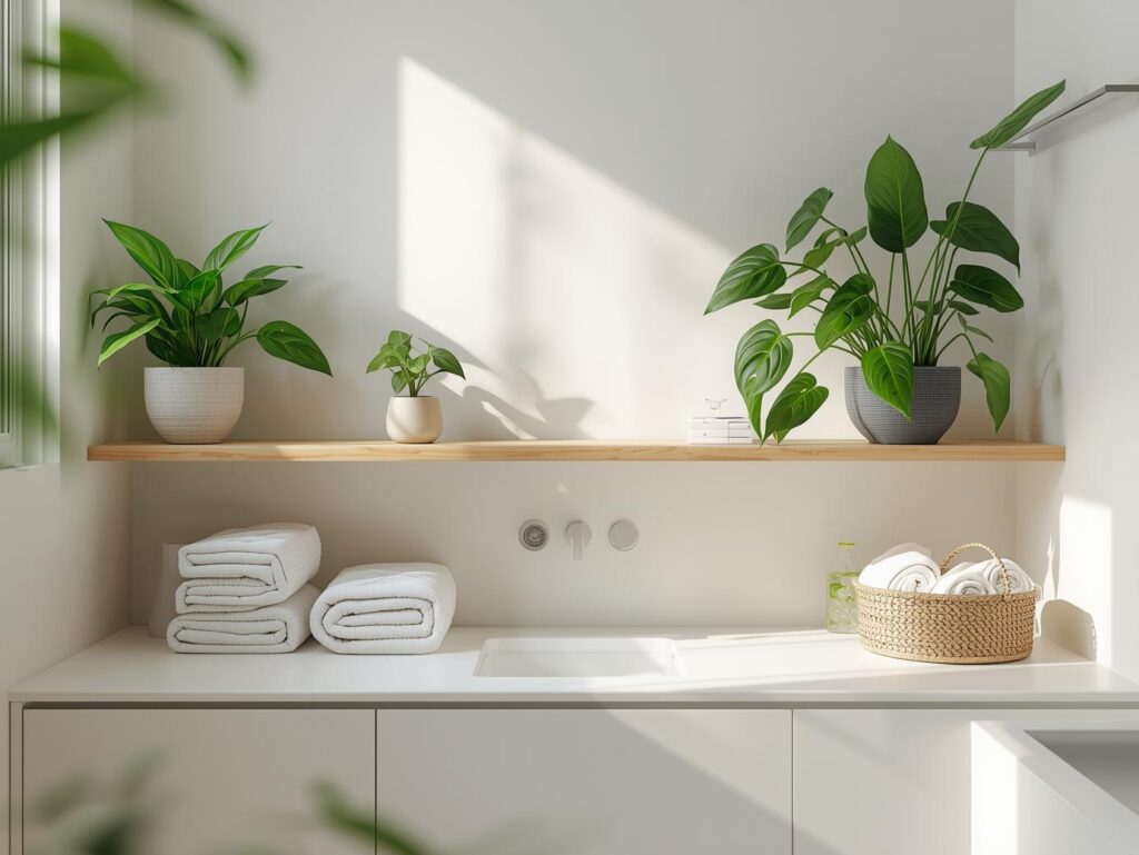 Refreshing air circulation during bathroom cleaning